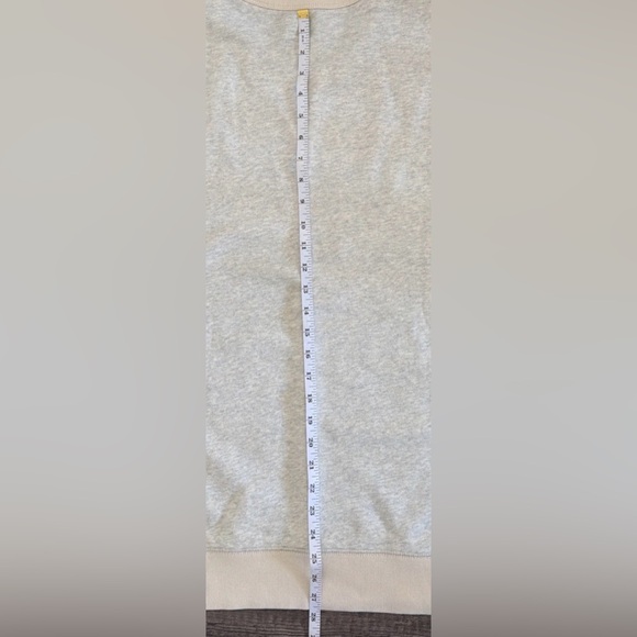 J. Crew Men’s size Large Vintage Fleece G2779 100% Cotton Heathered Gray & Oat - Picture 14 of 15